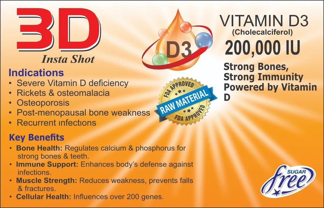 3d Insta Shot Drops (Vitamin D3 Cholrcalciferol) box pack – WIMITS Pharmaceuticals