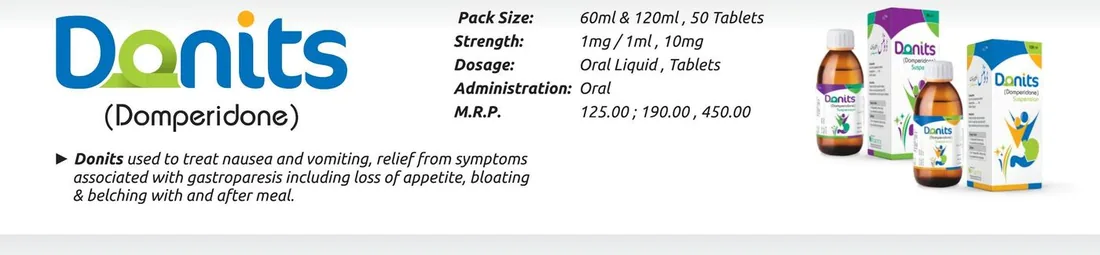 Danits Suspension / Tablet (Domperidone) detail image – Wimits Pharmaceuticals