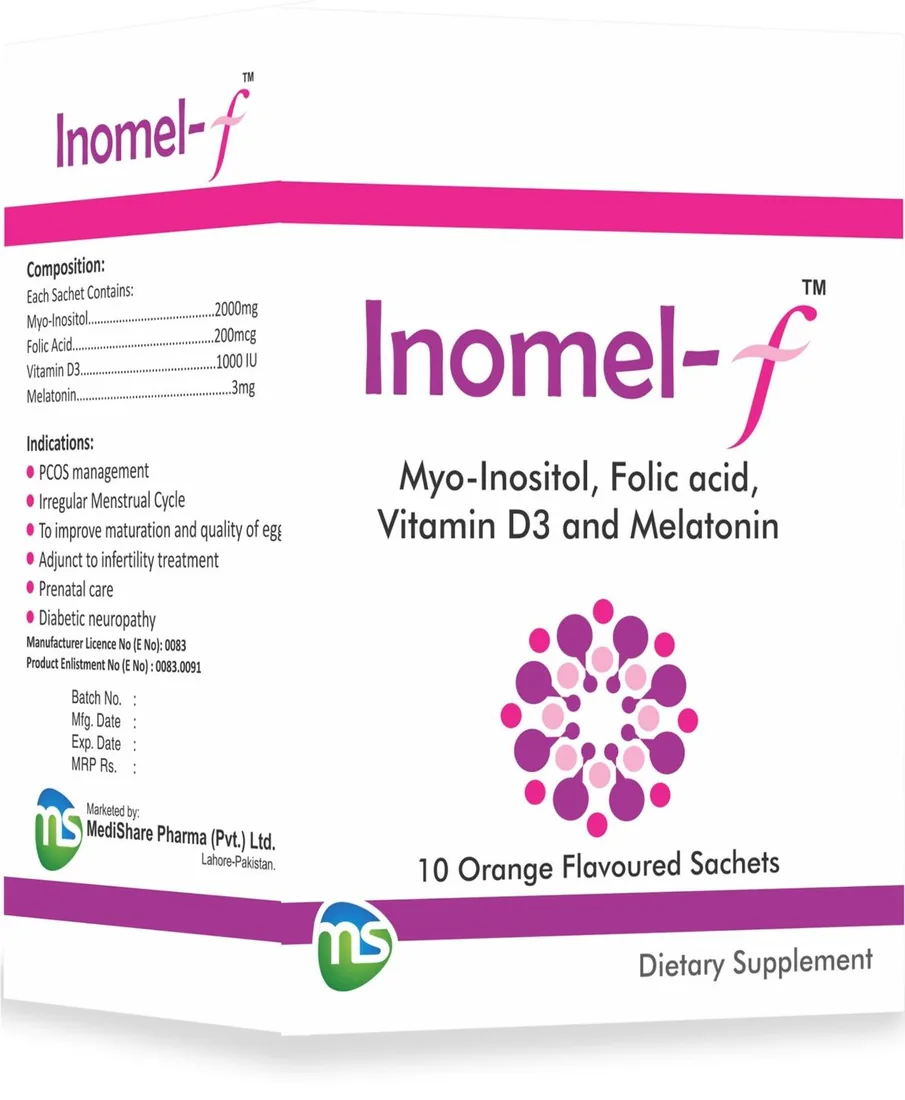 Inomel-F Sachet (Myoinsitol) strip pack – WIMITS Pharmaceuticals