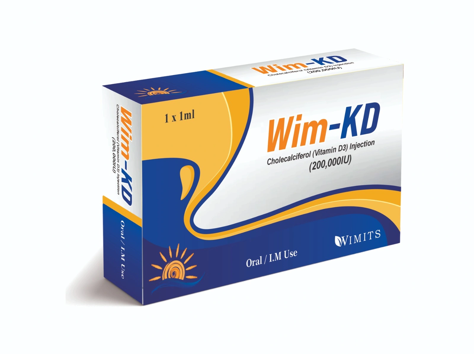 Wim-Kd Injection (Vitamin D3 Cholrcalciferol) strip pack – WIMITS Pharmaceuticals