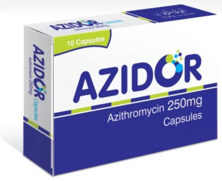 Azidor 250mg Capsule (Azithromycin.....................250 mg) – Wimits Pharmaceuticals