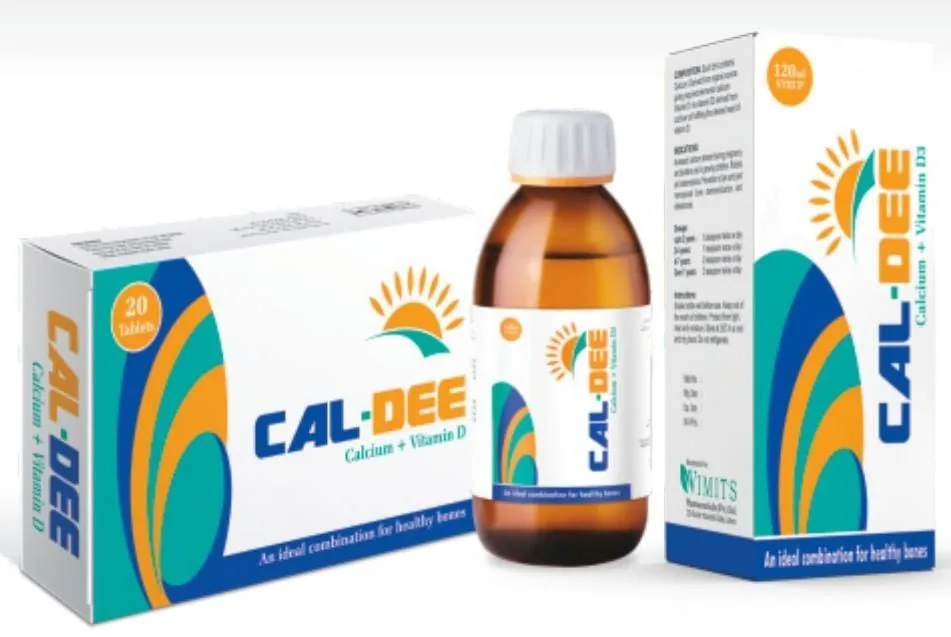 Cal-Dee Tablet / Syrup (Calcium + Vitamin D3) – Wimits Pharmaceuticals