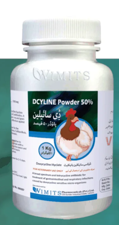 DYCLINE Powder-Each gram contains: Doxycycline Hyclate (BP)....500mg   (Wimits Specs) – Wimits Pharmaceuticals