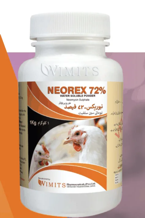 NEOREX-72%-Each gram powder contains: Neomycin Sulphate (BP)....720mg   (Wimits Specs) – Wimits Pharmaceuticals